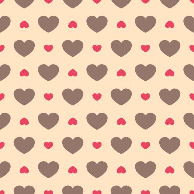 Cute retro soyut seamless modeli. Dokular yüzey, duvar kağıdı, kapak dolgular, web sayfası arka planı kullanılabilir. Pembe, broun ve beyaz renk.