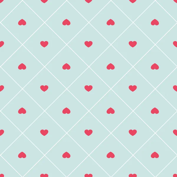 Cute retro abstract heart seamless pattern. Can be used for wallpaper, cover fills, web page background, surface textures. Pink, broun and white colors. — Stock vektor