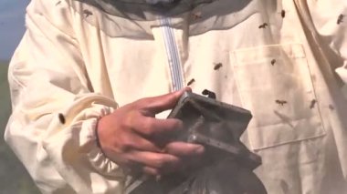 Arıcı kovan duman ile işleme