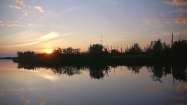 Günbatımı Baykal Gölü