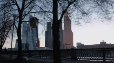 Modern Moskova şehir gökdelenler