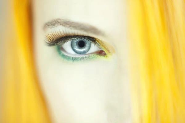 Beautiful woman eye close up — Stock Photo, Image