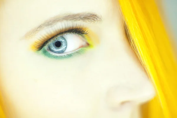 Mooie vrouw oog close-up — Stockfoto