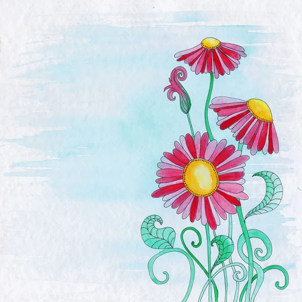 Flower Illustration Background — Stock Photo, Image
