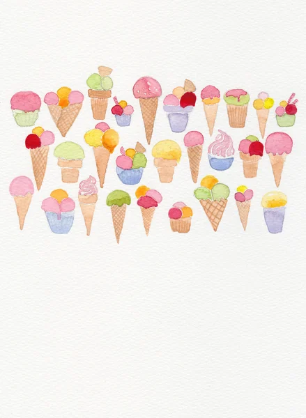 Illustrazione del gelato — Foto Stock