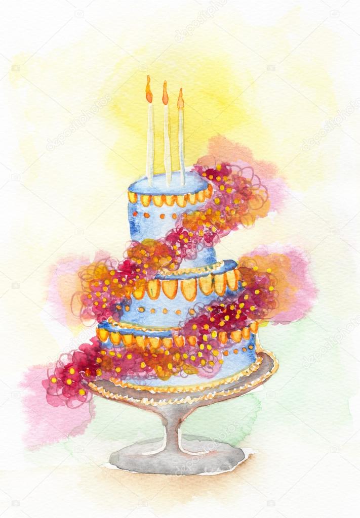 Wedding Cake Illustration, Background