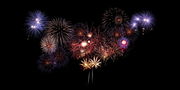 Awsome Fireworks Background — Stock Photo, Image