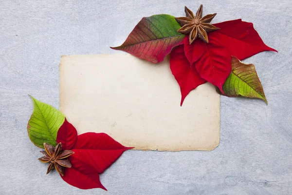 Fundo de madeira com decoração de Natal — Fotografia de Stock