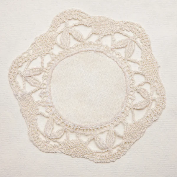 Vintage shabby chic doily — стоковое фото