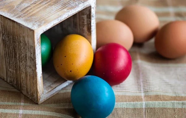 Oeufs peints de Pâques Images De Stock Libres De Droits