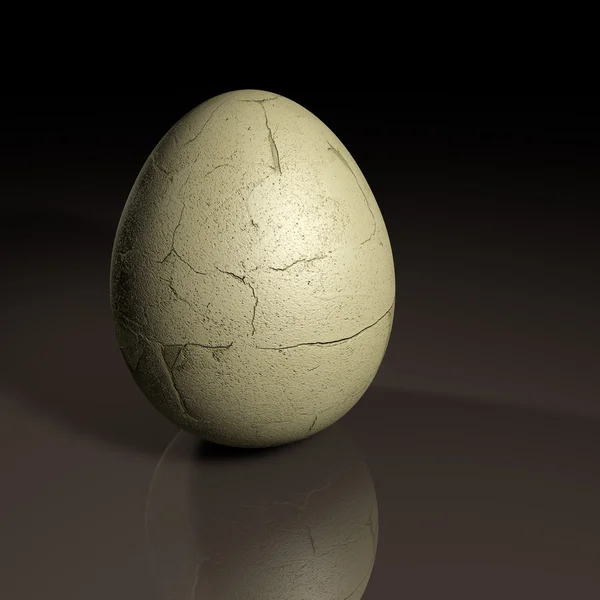 3d cracked egg — Stock Photo, Image