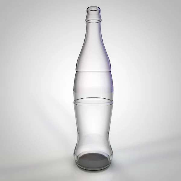 Glass bottle illustration — Stock Photo, Image