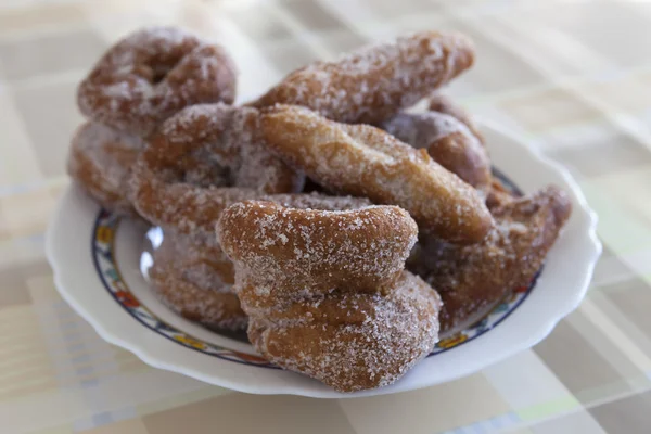 Donuts craftswomen background — Stock Photo, Image