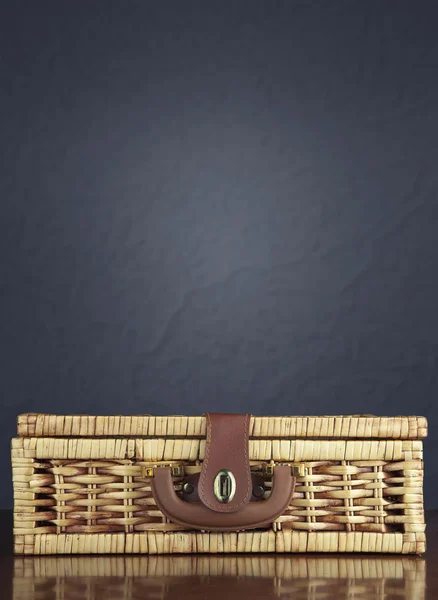 Background wicker basket — Stock Photo, Image