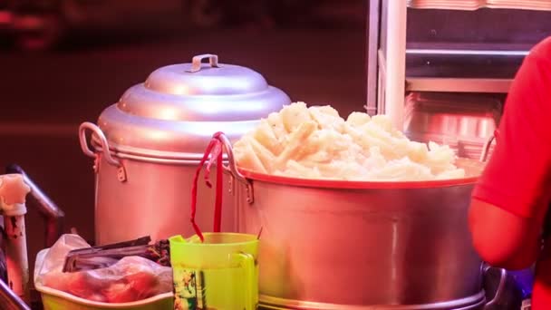 Calle vietnamita comida rápida — Vídeos de Stock