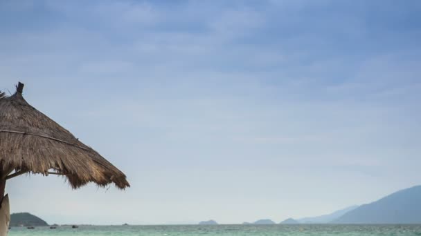 Vagues de mer azur et plage de sable — Video