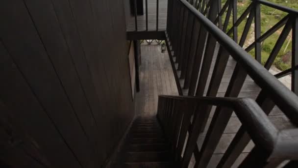 Camera Moves Downstairs — Stock Footage Camera Moves Downstairs Stock Video