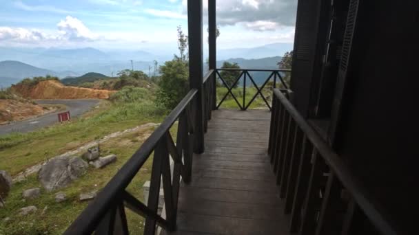Camera Moves along Balcony — Stock Footage Camera Moves along Balcony Stock Footage