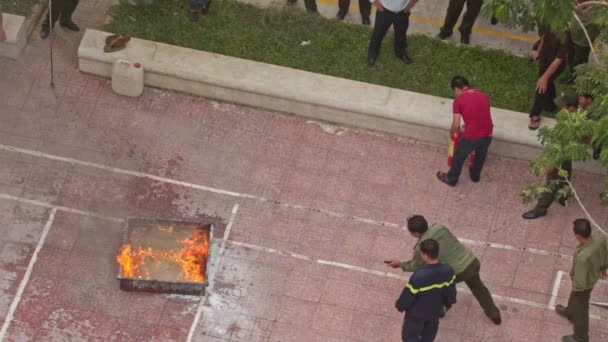 Formação de bombeiros — Vídeo de Stock