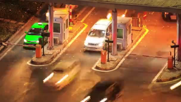 바쁜 자동차 교통 — 비디오