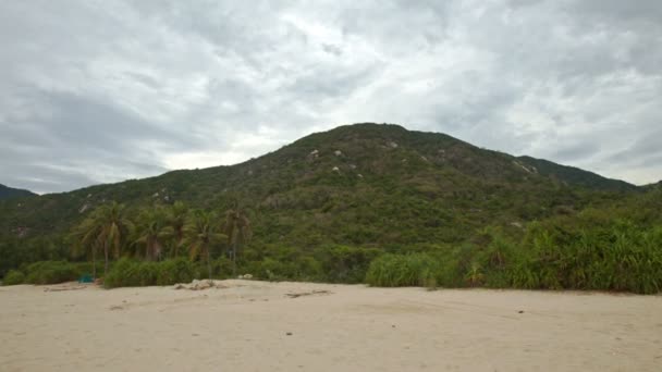 Praia de areia longa — Vídeo de Stock