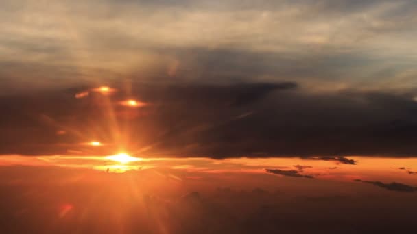 Gün batımında güzel gökyüzü — Stok video