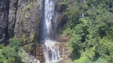 Diyaluma, yağmur ormanlarındaki yüksek yamaçlara kayayla düşer.