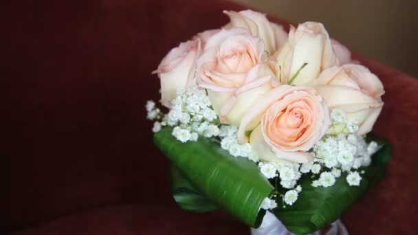 Bouquet da sposa — Video Stock