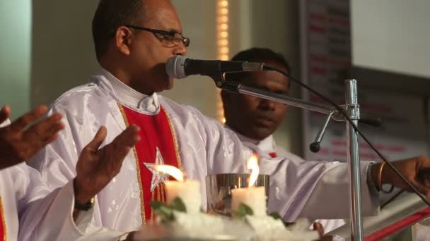 Sacerdoti al matrimonio in India — Video Stock