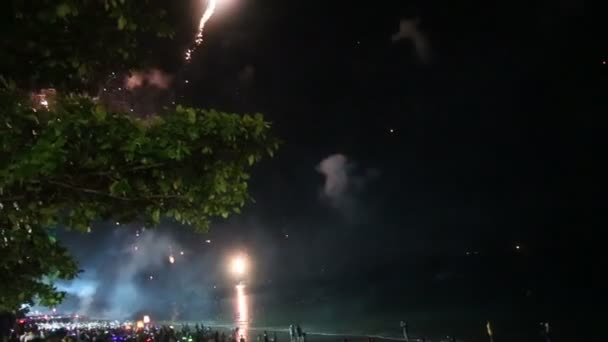 Fogos de artifício brilhantes — Vídeo de Stock