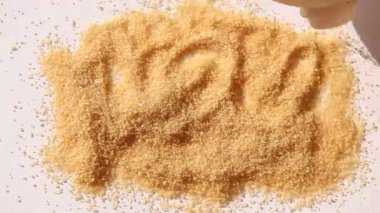 Word sevgi eşit olarak şeker dolu