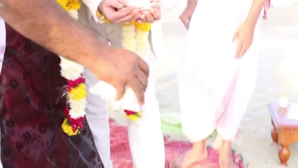 Indian wedding ceremony. — Stock Video