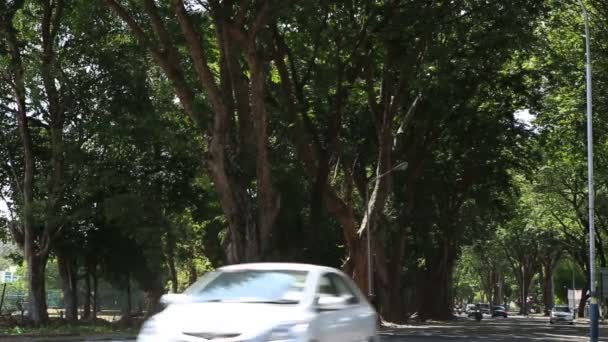 Autos auf der Straße in Malaysia — Stockvideo