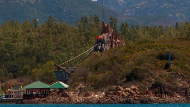 Construção de side-show na selva vietnamita — Vídeo de Stock