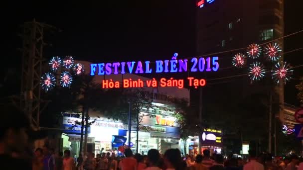 Festival bien 2015 di Vietnam — Stok Video