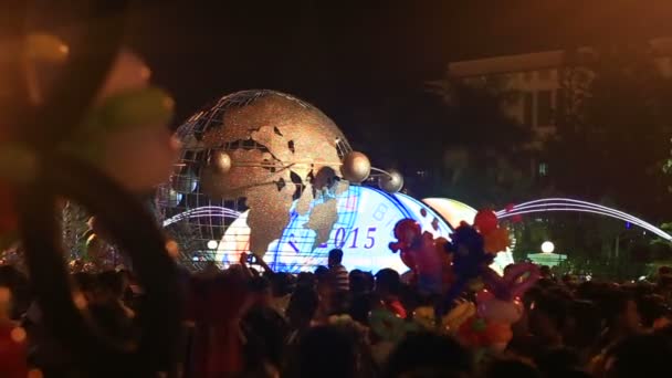 Public festival  in Vietnamese resort — Stock Video