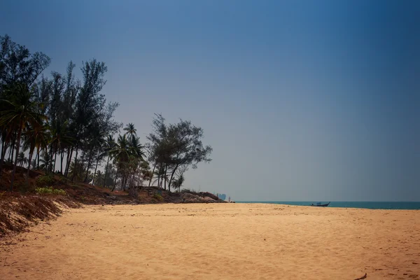 Pohled na pláž s pískem — Stock fotografie