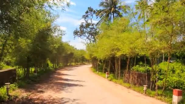 Câmera se move ao longo da estrada — Vídeo de Stock