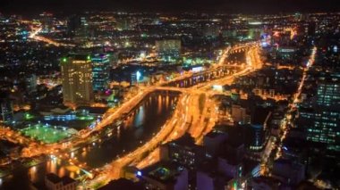 gece trafik ışıkları