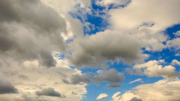 Timelapse of white clouds — Stock Video