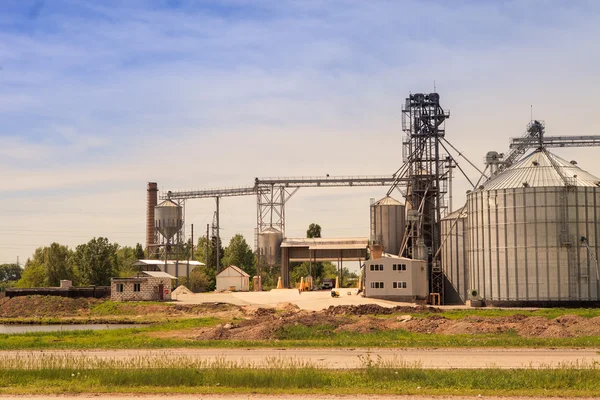 Modern silo machinery plant — Stock Photo, Image