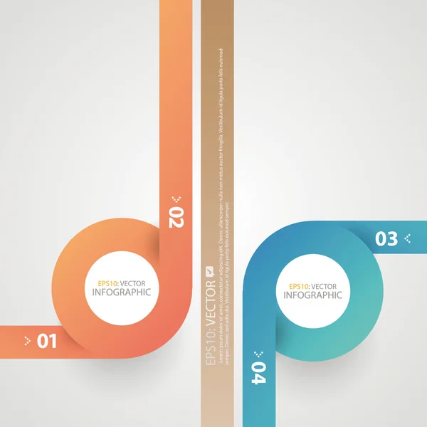 Minimale Infografiken. moderne Infografik-Optionen Banner. Vektorillustration. — Stockvektor