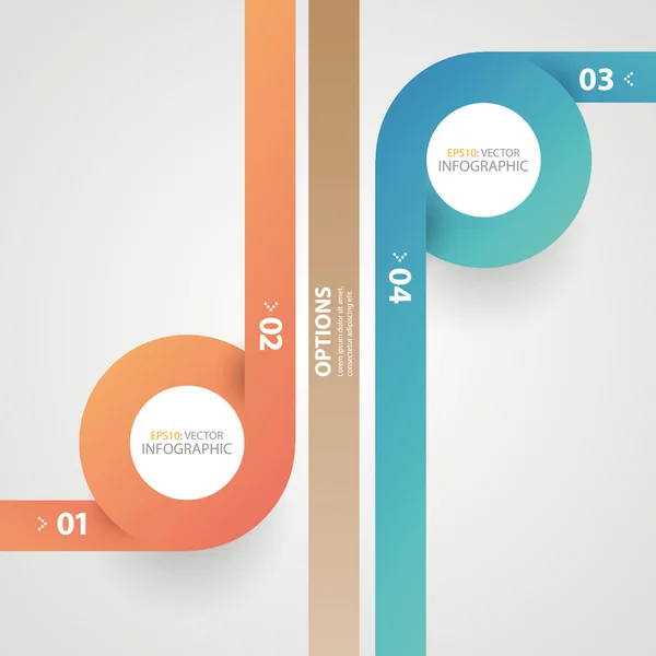 Minimale infographics. Moderne infographics opties banner. Vectorillustratie. — Stockvector