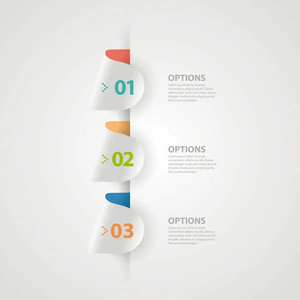 Minimal infographics. Modern infographics options banner. Vector illustration. — Stock Vector