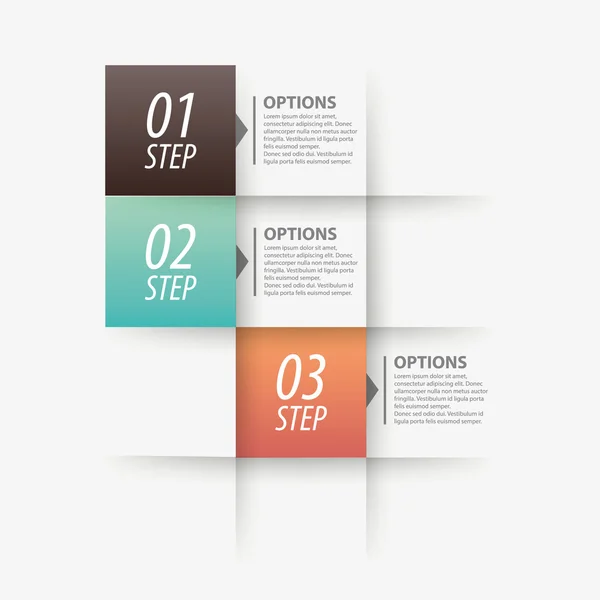 Minimal infographics. Modern infographics options banner. Vector illustration. — Stock Vector