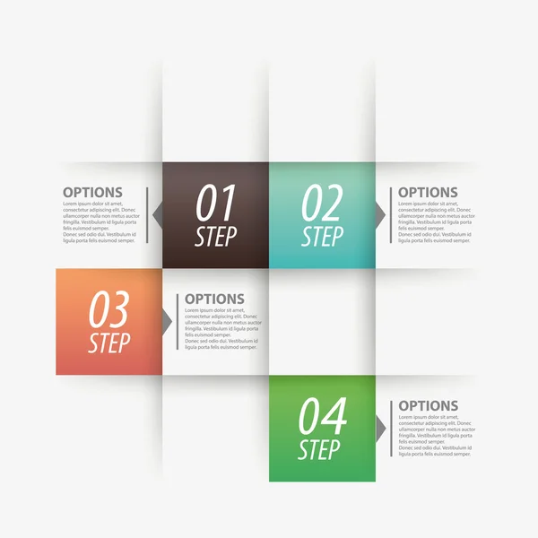 Minimal infographics. Modern infographics options banner. Vector illustration. — Stock Vector