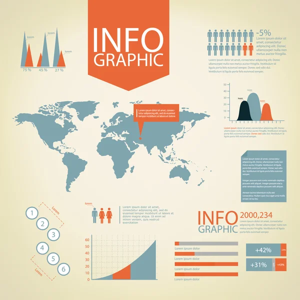 Set of infographics elements. — Stock Vector