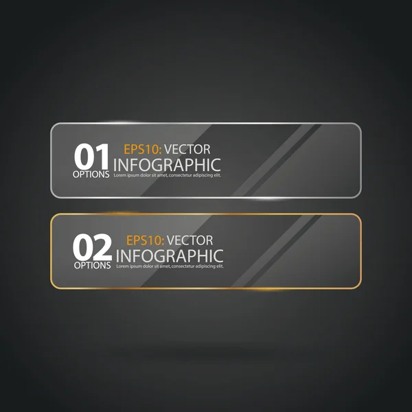 Conjunto de banners vectoriales brillantes — Vector de stock