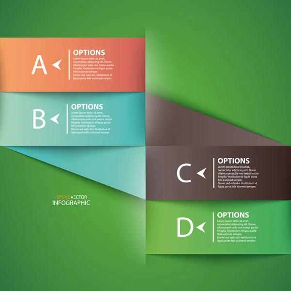 Minimal infographics. Modern infographics options banner. Vector illustration. — Stock Vector