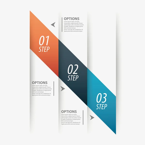 Minimal infographics. Modern infographics options banner. Vector illustration. — Stock Vector